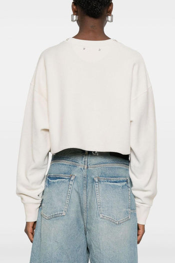 Maglia Bianco Donna Crop - 3