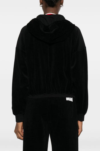 Felpa Nero Donna con Cerniera - 5