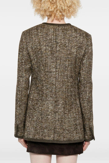 Giacca Marrone Donna Tweed - 4