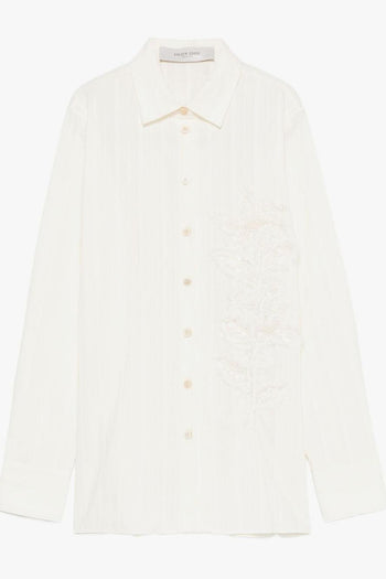 Camicia Bianco Donna a Righe - 5