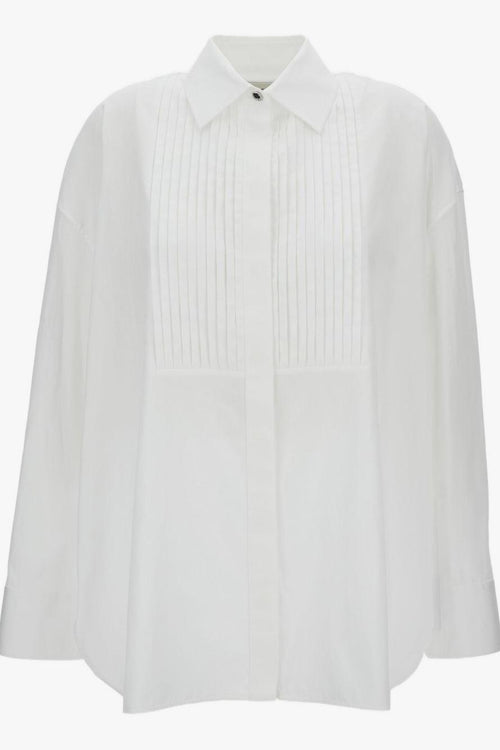 Camicia Bianco Donna Plissettata