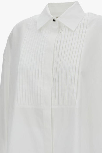 Camicia Bianco Donna Plissettata - 3
