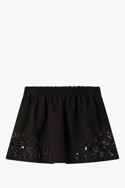 Gonna Nero Donna Paillettes