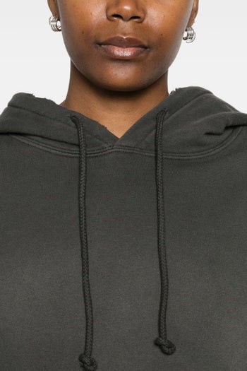 Felpa Grigio Donna Crop - 4