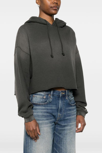 Felpa Grigio Donna Crop