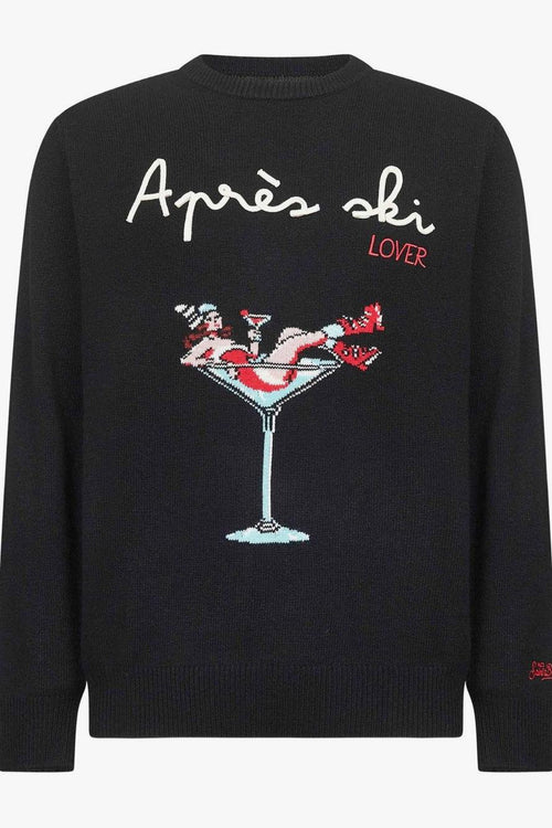 Saint Barth Maglia Nero Uomo Après Ski Lover