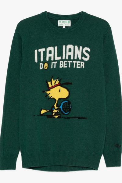 Saint Barth Maglia Verde Uomo Italians Do It Better
