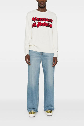 Saint Barth Maglia Bianco Uomo Vacanze di Natale - 3