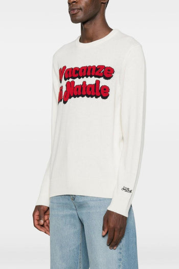 Saint Barth Maglia Bianco Uomo Vacanze di Natale - 4