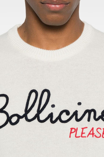 Saint Barth Maglia Bianco Uomo Bollicine Please - 2