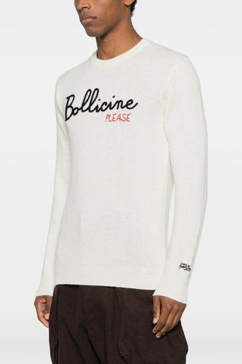 Saint Barth Maglia Bianco Uomo Bollicine Please - 4