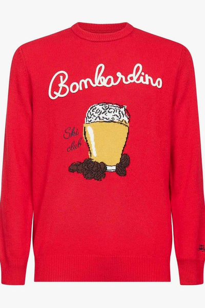 Saint Barth Maglia Rosso Uomo Bombardino