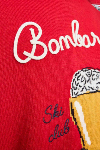 Saint Barth Maglia Rosso Uomo Bombardino - 3