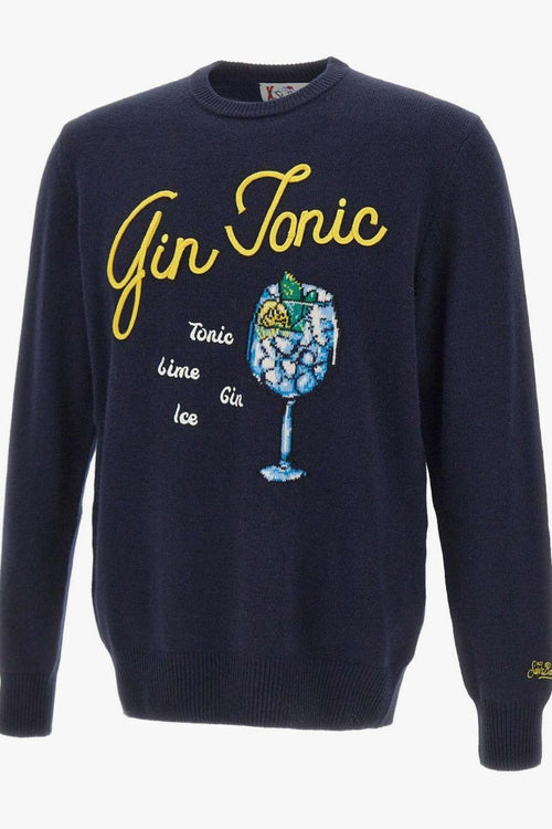 Saint Barth Maglia Blu Uomo Gin Tonic