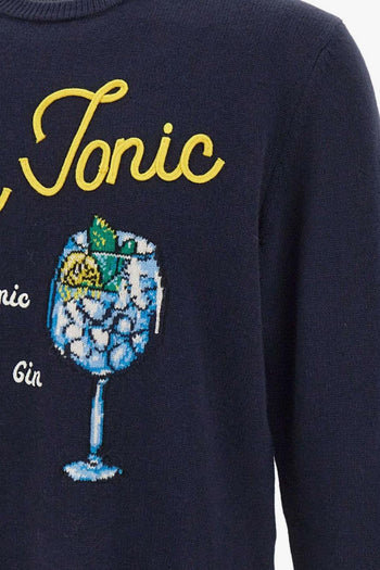 Saint Barth Maglia Blu Uomo Gin Tonic - 3