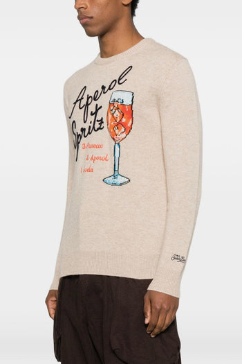 Saint Barth Maglia Beige Uomo Aperol Spritz - 2