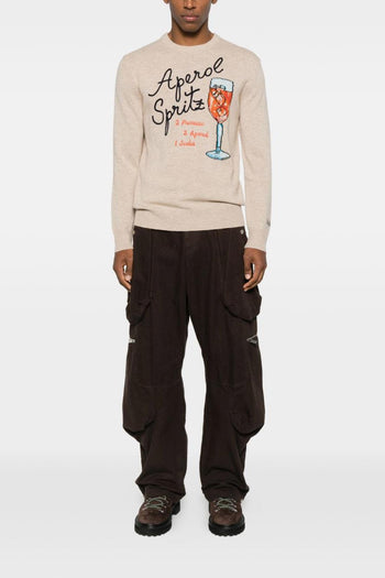 Saint Barth Maglia Beige Uomo Aperol Spritz - 3