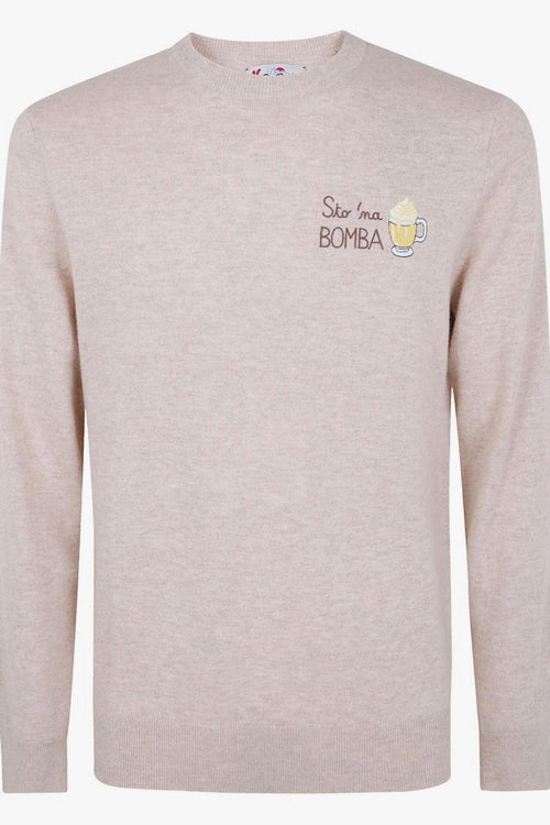 Saint Barth Maglia Beige Uomo Sto Na Bomba