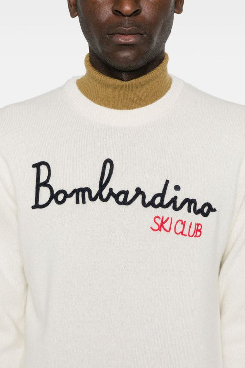 Saint Barth Maglia Bianco Uomo Ricamo Bombardino - 2