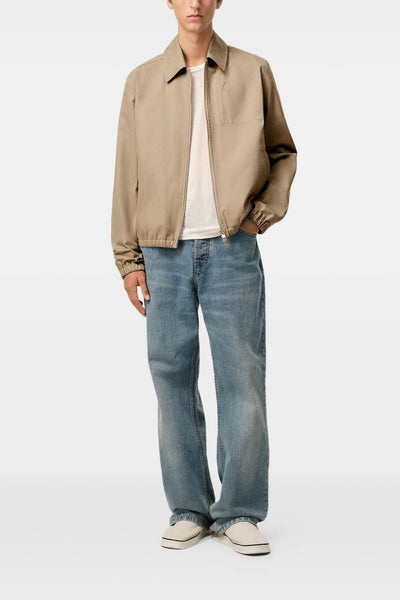 Ami Paris Giubbino Logo Cuore Uomo Beige
