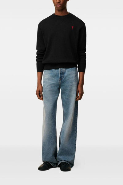 Ami Paris Girocollo Uomo Maglia Nero