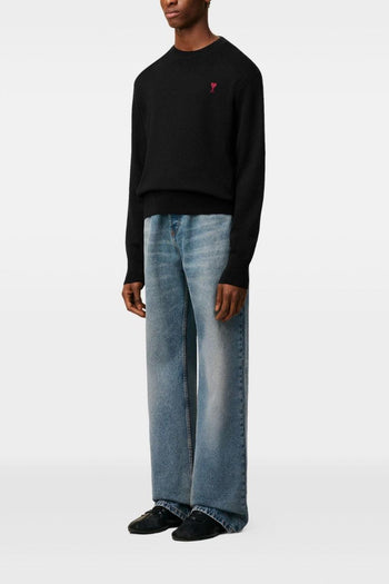 Ami Paris Girocollo Uomo Maglia Nero - 2