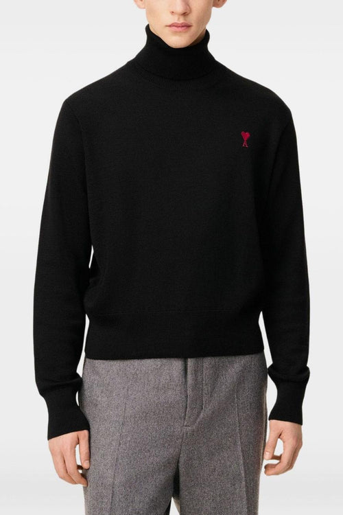 Ami Paris Dolcevita Uomo Maglia Nero