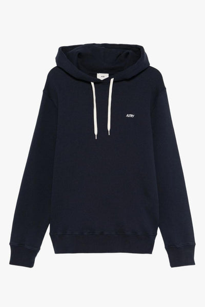 Felpa Blu Uomo Cappuccio