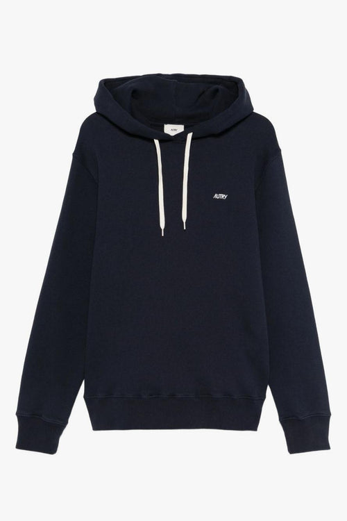 Felpa Blu Uomo Cappuccio