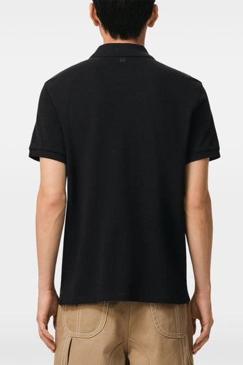 Ami Paris Polo Micro Ricamo Cuore Uomo Nero - 3