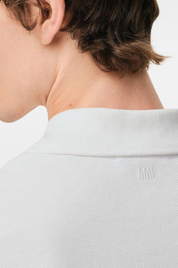 Ami Paris Polo Logo Cuore Uomo Bianco - 5