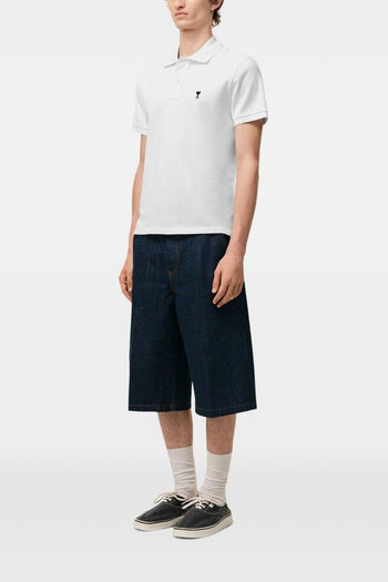 Ami Paris Polo Logo Cuore Uomo Bianco - 2