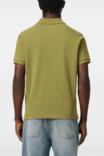 Ami Paris Polo Micro Ricamo Cuore Uomo Verde - 4