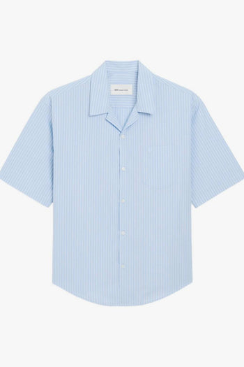 Ami Paris Camicia Maniche Corte Uomo Blu - 5