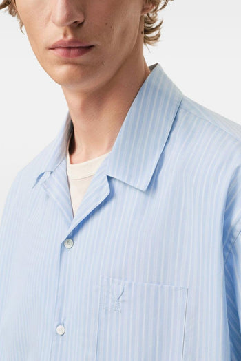 Ami Paris Camicia Maniche Corte Uomo Blu - 4