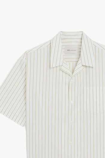 Ami Paris Camicia Maniche Corte Uomo Bianco - 2