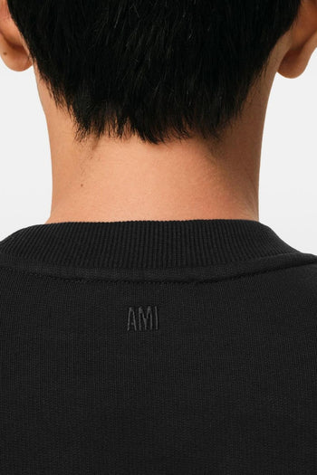 Ami Paris Felpa Micro Cuore Uomo Nero - 4