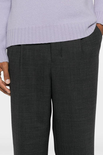 Pantalone Grigio Uomo Doppia Pince - 4