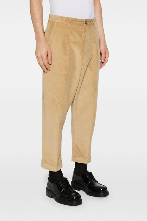 Pantalone Marrone Uomo a Costine - 2