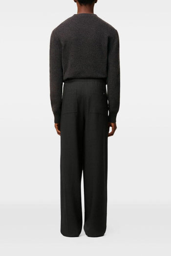 Ami Paris Pantalone Uomo Gamba Ampia Grigio - 2