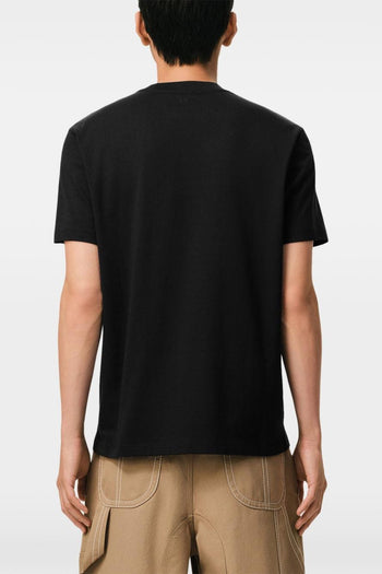 Ami Paris T-Shirt Micro Ricamo Cuore Uomo Nero - 3
