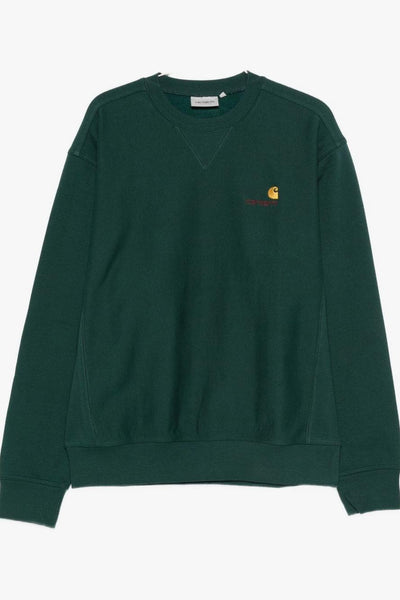 Wip Felpa Verde Uomo American Script