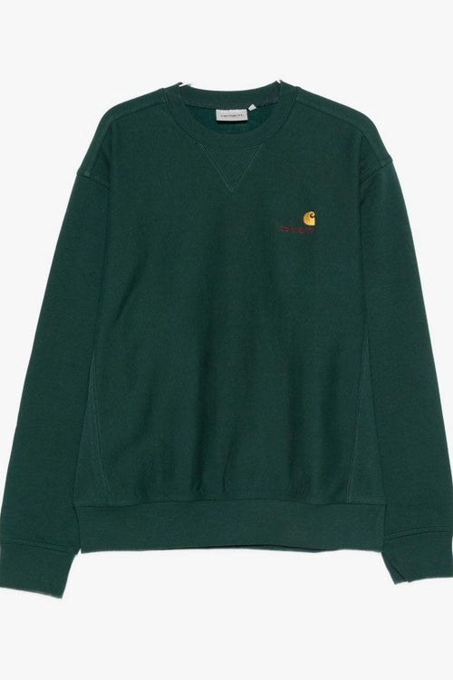 Wip Felpa Verde Uomo American Script