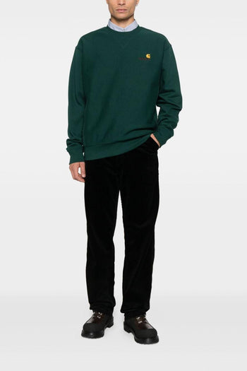 Wip Felpa Verde Uomo American Script - 2