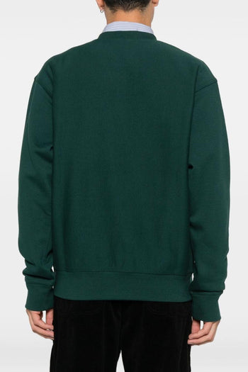 Wip Felpa Verde Uomo American Script - 4