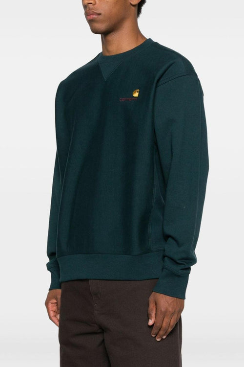 WIP American Script Uomo Felpa Verde