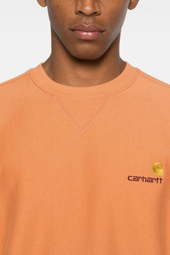 WIP American Script Uomo Felpa Arancione - 4