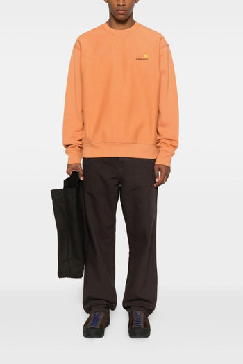 WIP American Script Uomo Felpa Arancione - 2