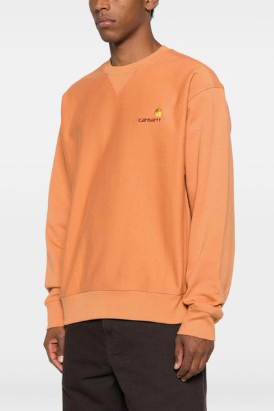 WIP American Script Uomo Felpa Arancione