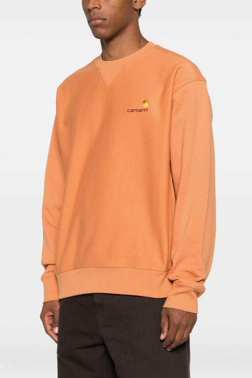 WIP American Script Uomo Felpa Arancione